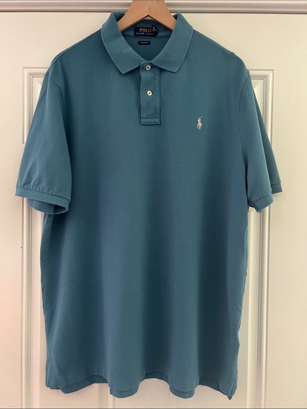 Polo by Ralph Lauren Men’s Teal Blue Short-Sleeve Polo